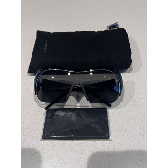 Givenchy GV40098 01A Night Bird 131MM black Geometric unisex Sunglasses NEW - Picture 3 of 10